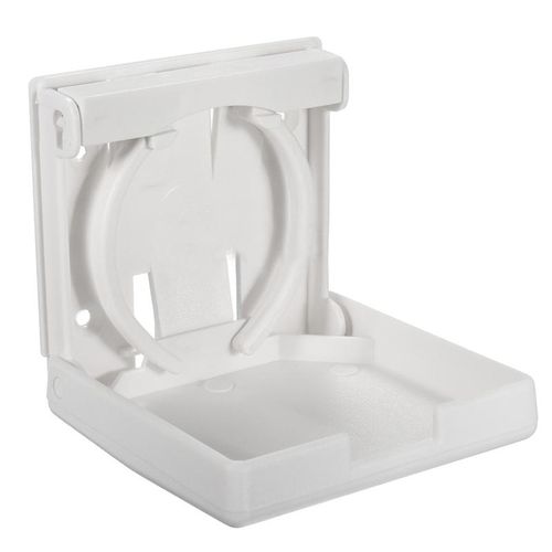 Adjustable Folding White Nylon Drink Cup Holder - Boat/marine/caravan/car/rv