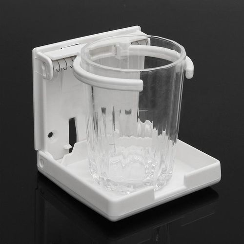 Adjustable Folding White Nylon Drink Cup Holder - Boat/marine/caravan/car/rv