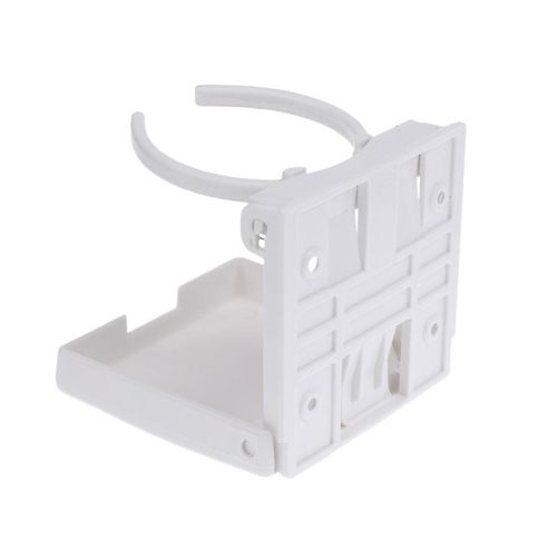 Adjustable Folding White Nylon Drink Cup Holder - Boat/marine/caravan/car/rv