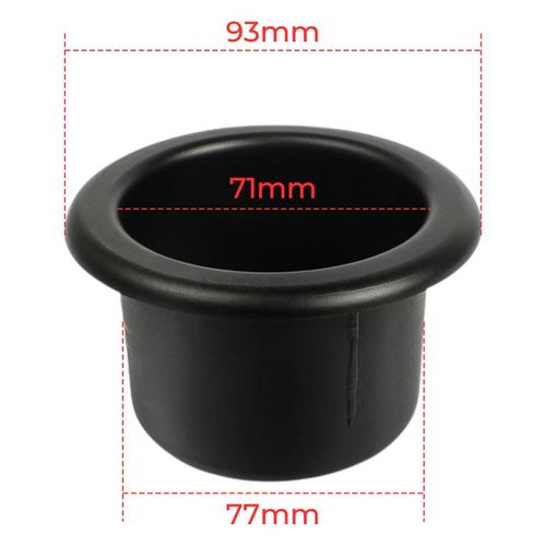 Black Car Cup Water Drink Holder Recessed For Rv Car Marine Boat Trailer Plastic Cup Holder Auto Interior Accessories