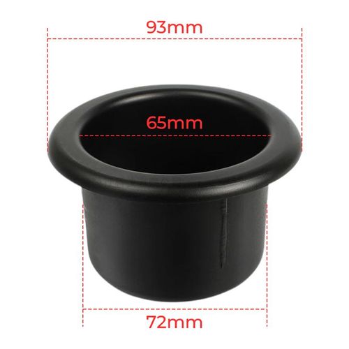 Black Car Cup Water Drink Holder Recessed For Rv Car Marine Boat Trailer Plastic Cup Holder Auto Interior Accessories