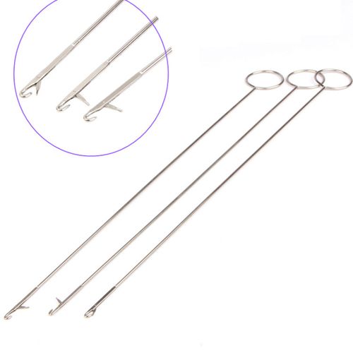 2/1pcs Stainless Steel Sewing Loop Turner Hook Turning Fabric Tubes Strap Rope Threader Handmade Diy Quitling Tools Accessories