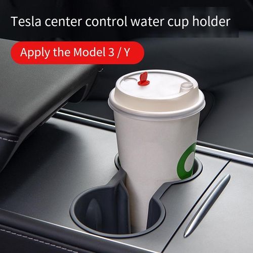Universal Water Cup Hoder Storage Box Non-Toxic Tasteless Center Console Accessories Compatible For Tesla Model 3/y 2021 2022