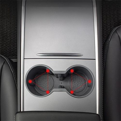 Universal Water Cup Hoder Storage Box Non-Toxic Tasteless Center Console Accessories Compatible For Tesla Model 3/y 2021 2022