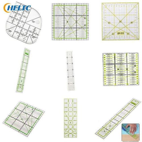 Clear Sewing Ruler Double-Color Ruler Patchwork Feet Tailor Yardstick Quilting Diy Sewing Tool Diy Dedicated Patchwork Accessory