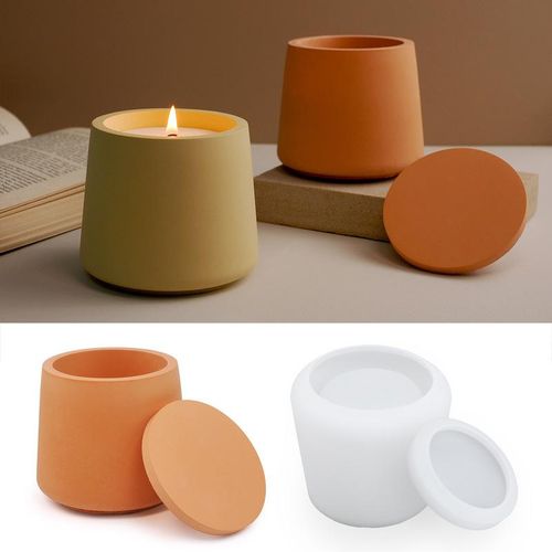 Diy Aromatherapy Candle Silicone Mold Cement Candle Cup Ornaments Mould Handmade Crystal Resin Mold Crafts Decoration