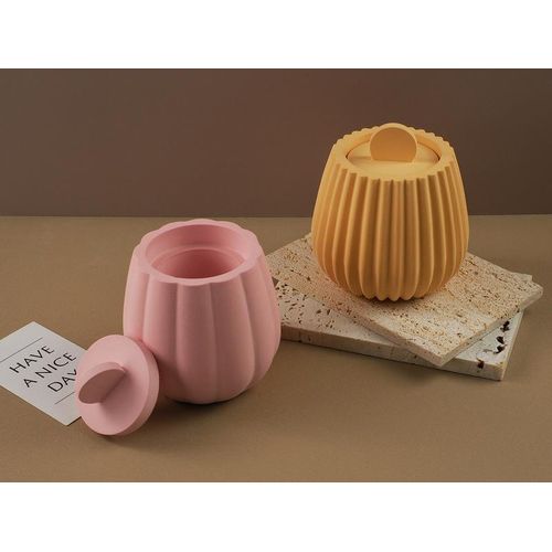 Diy Aromatherapy Candle Silicone Mold Cement Candle Cup Ornaments Mould Handmade Crystal Resin Mold Crafts Decoration