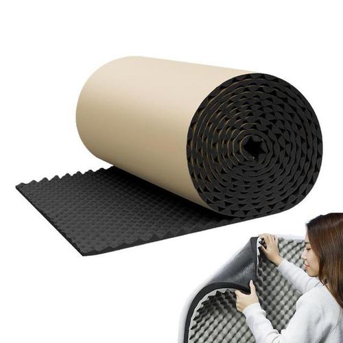 Sound Absorbing Panel Sound Pads Acoustic Panels Self Adhesive Acoustic Barrier for Car Studio Waterproof Sound Proof Padding-1M_transparent