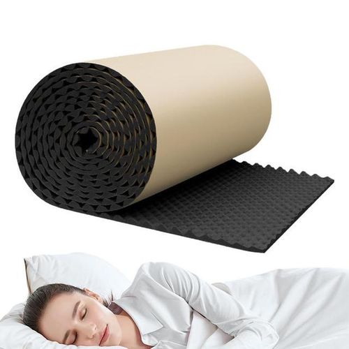 Sound Absorbing Panel Sound Pads Acoustic Panels Self Adhesive Acoustic Barrier for Car Studio Waterproof Sound Proof Padding-1M_transparent