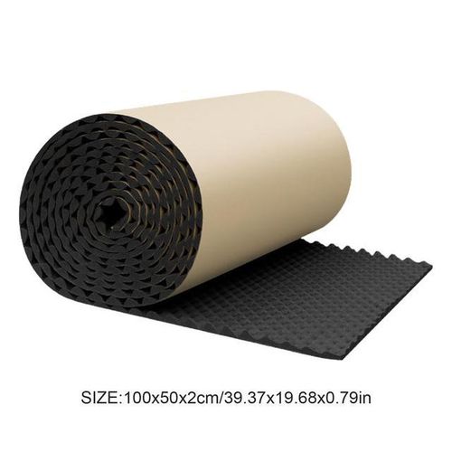Sound Absorbing Panel Sound Pads Acoustic Panels Self Adhesive Acoustic Barrier for Car Studio Waterproof Sound Proof Padding-1M_transparent