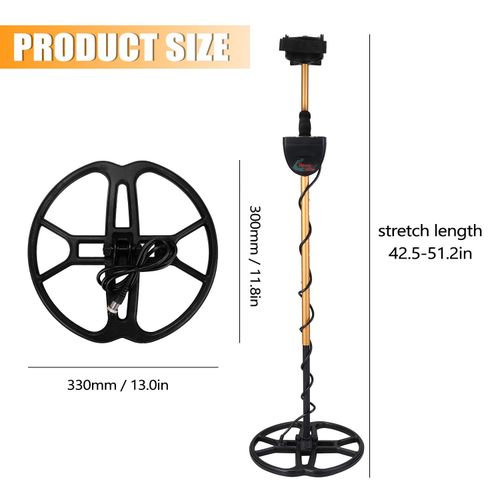 Portable Easy Installation Underground Metal Detector High Sensitivity Professional Jewelry Treasure Gold Metal Detecting Tool Finder NO5140