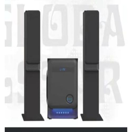 Global Star Bluetooth Home Theatre Speaker 2.1 Multimedia Loud Woofer System - Black