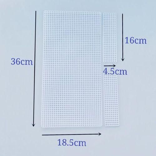 10 Pieces Plastic Mesh Canvas Bag Sheets Accessories Handmade For Bag