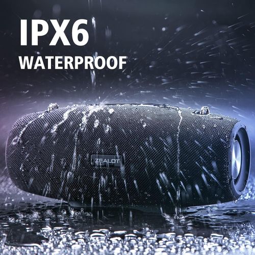 Zealot Quality Wireless Water ProofBluetooth  Speaker Subwoofer  With Base Stereo Speaker For Parties