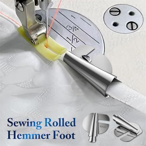 Sewing Rolled Hemmer Foot,Wide Narrow Sewing Machine Presser