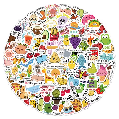 80Pcs Teacher Reward Sticker Punny Teacher Stickers For Students Random Color