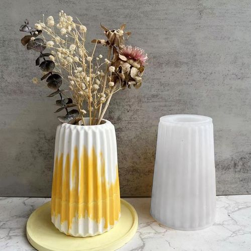 Resin Molds Silicone Flower Pots Mould For DIY Planter Pot Home