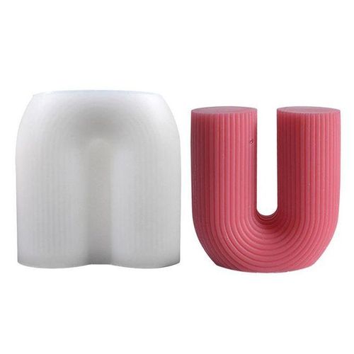 Creative Arch Door Silicone Candle Mold DIY U-Shaped Rainbow Bridge Plaster Epoxy Resin Candles Making Supplies Home Decor
