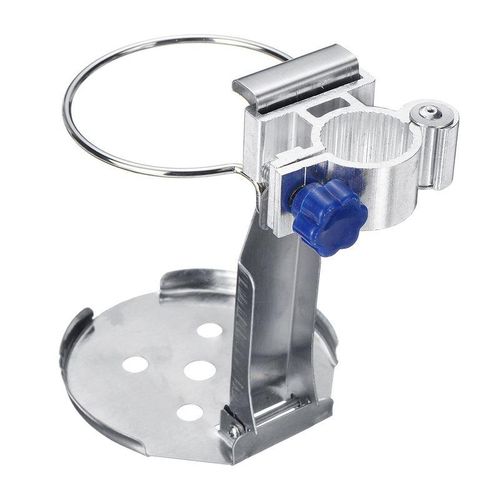 Auzan Stainless Steel Folding Cup Drink Holder Adjustable Bottle Stand For Boat Truck Silver Rust-Proof Corrosion-Resistant