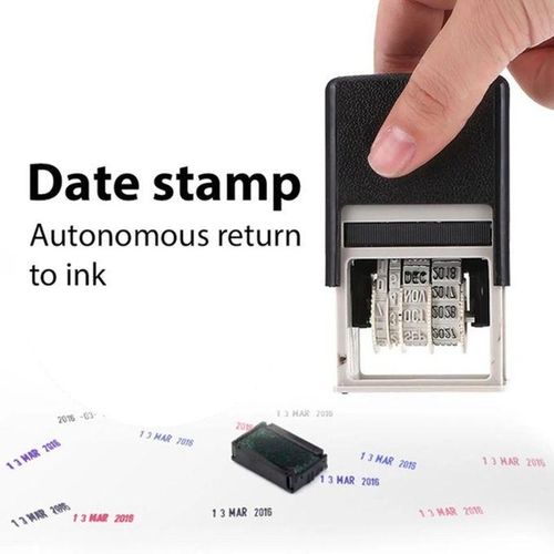 Self Inking Date Stamp Adjustable Date Sign Stamps Diy