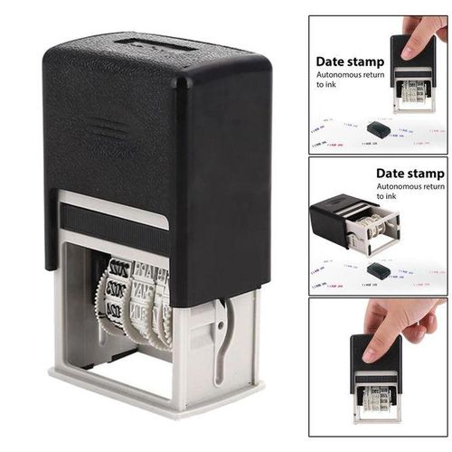 Self Inking Date Stamp Adjustable Date Sign Stamps Diy
