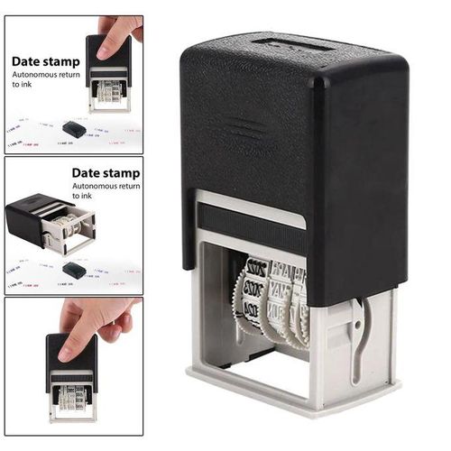 Self Inking Date Stamp Adjustable Date Sign Stamps Diy