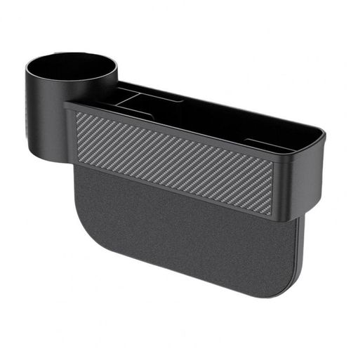 Durable Auto Console Side Storage Box With Cup Holder Lightweight Car Seat Gap Storage Box Large Capacity Car Supplies