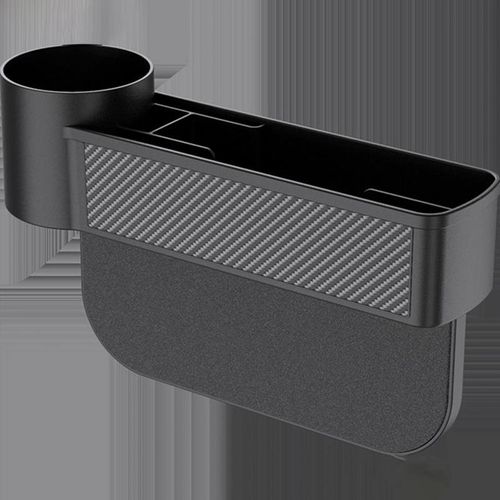 Durable Auto Console Side Storage Box With Cup Holder Lightweight Car Seat Gap Storage Box Large Capacity Car Supplies
