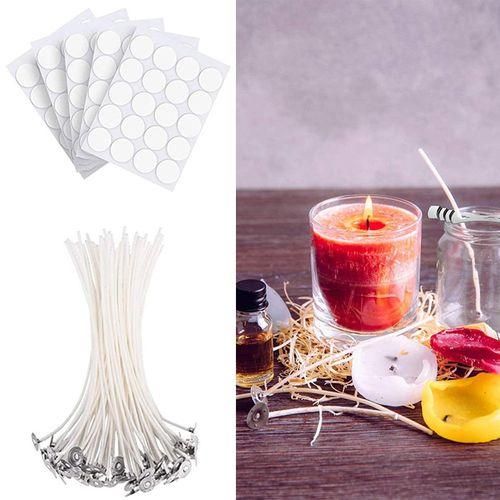 Diy Candle Supplies 100pcs Cotton Candle Wick Set with Metal Wick  NO5112