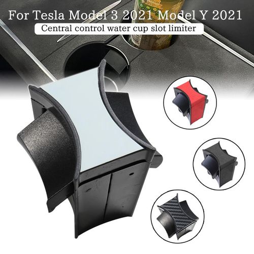 Car Water Cup Slot Slip Limit Clip Auto Cup Holder Limiter Partition Separator Abs For Tesla Model 3 Model Y 2021