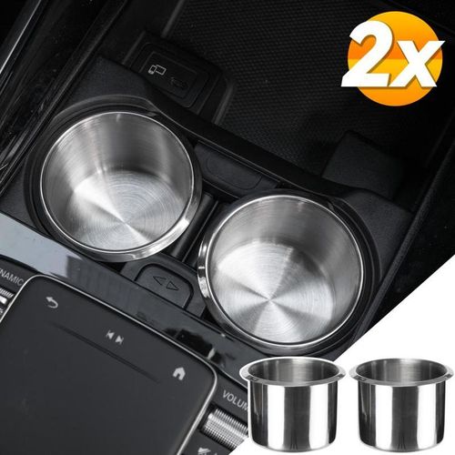 2x Universal For Car Truck Marine Boat Camper Rv Stainless Steel Cup Drink Holders Durable Cup Organizer Storage Car Accessories