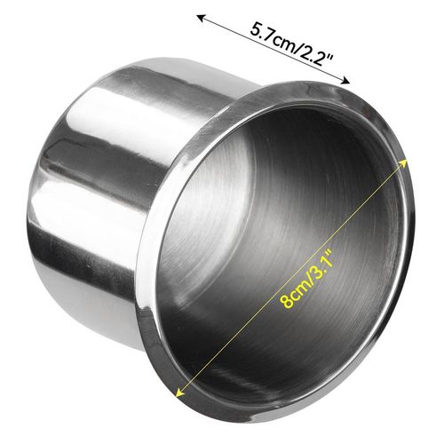 2x Universal For Car Truck Marine Boat Camper Rv Stainless Steel Cup Drink Holders Durable Cup Organizer Storage Car Accessories