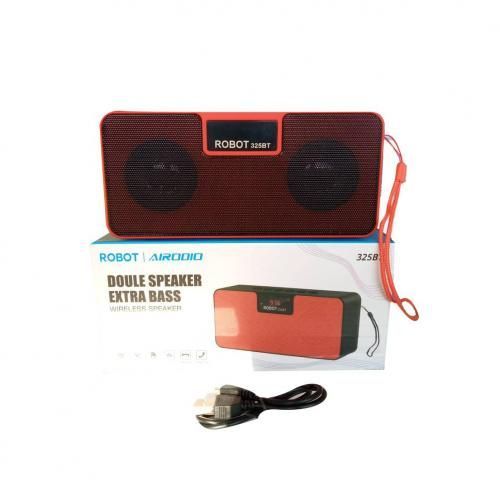 Robot Rechargeable Double Speaker Extra Bass - Red