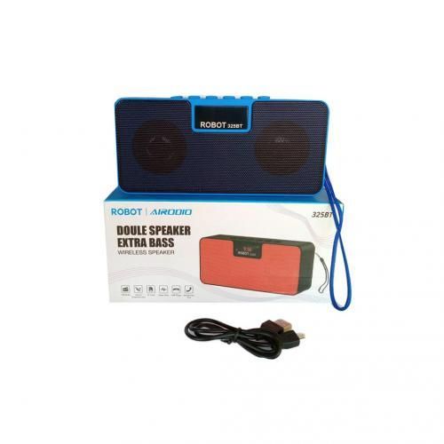 Robot Rechargeable Double Speaker Extra Bass - Red
