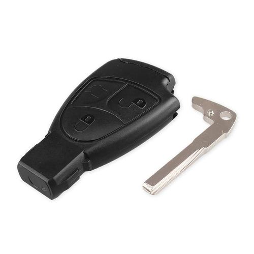 KEYYOU Car Key Case Key Rings For Mercedes Benz C B E Class W203 W211 W204 YU BN CLS CLK Remote Key Case 2/3/4 Buttons-3 B with Clamp_Orange