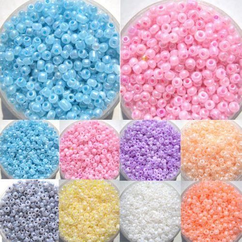 1200 Pcs 2mm Round Glass Loose Spacer Beads DIYPurple
