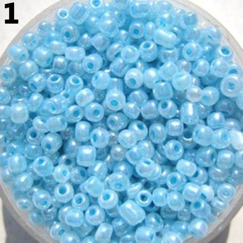 1200 Pcs 2mm Round Glass Loose Spacer Beads DIYPurple
