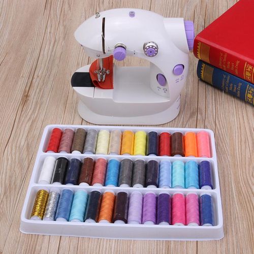 Multifunctional Electric Sewing Machine With Foot Pedal Mini Electrical Miniature Sewing Machine Led Household Accessories