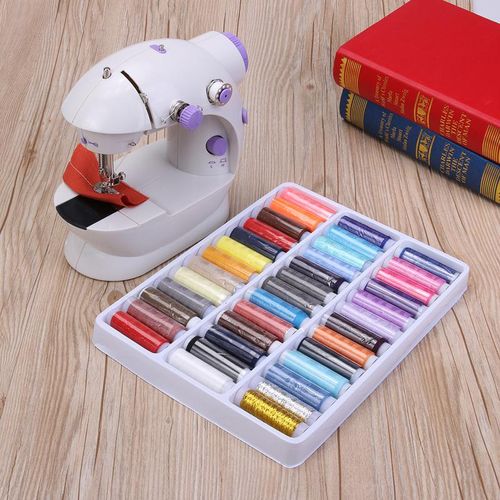 Multifunctional Electric Sewing Machine With Foot Pedal Mini Electrical Miniature Sewing Machine Led Household Accessories