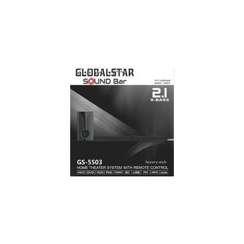 Global Star Wired Sound bar With Clear Sound and Deeper Bass- Black
