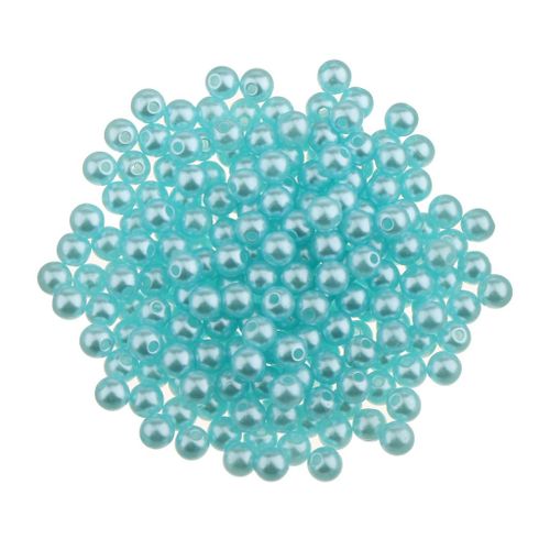 400Pcs Wholesale 4mm ABS Plastic Pearl Beads with Blue