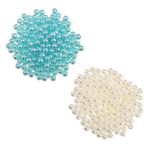 400Pcs Wholesale 4mm ABS Plastic Pearl Beads with Blue