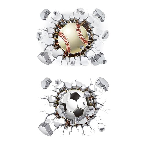 Wall Sticker Decor  Waterproof Wall Decal Football