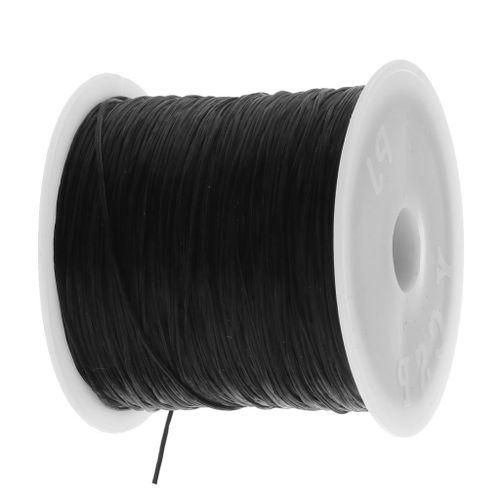 Elastic String Cord Thread Beading String For Making Bracelet Black