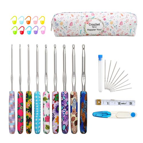 Crochet Hooks Ergonomic Yarn Knitting  Set