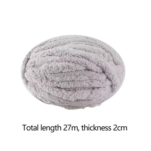 Thick Chunky Yarn Filling Polyester Yarn For Light Gray
