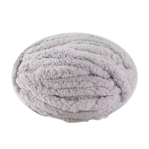 Thick Chunky Yarn Filling Polyester Yarn For Light Gray