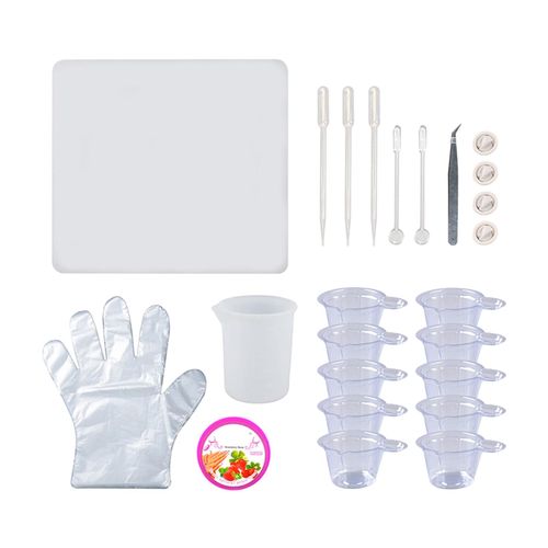 Epoxy Resin Tool Kit, Reusable Silicone Resin Mixing Tool Set,