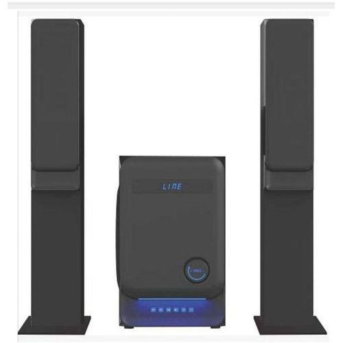 Global Star 2.1 Multimedia Heavy Bass Home Theater System With 3 Speakers - Black