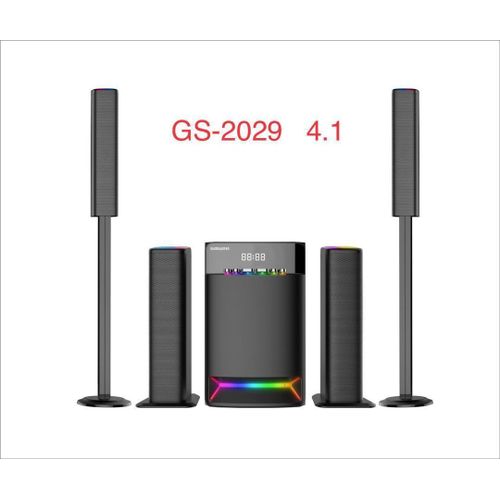 Global Star New Advanced Wireless Home Theatre Speaker System With High Compatibility To Other Audio Devices-Black